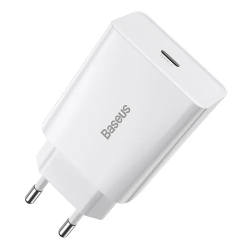 Baseus Speed Mini-Ladegert, USB-C, PD, 3A, 20W Wei