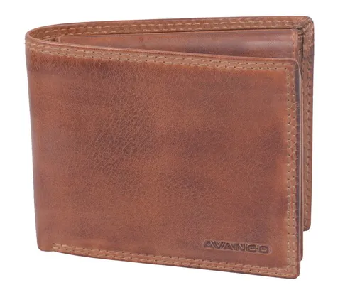 GlücksNugget Geldbörse Echtleder Scheintasche braun - Elegante braune Echtleder-Geldbörse mit 11 Kreditkartenfächern und einem Sichtfensterfach. Kompakt mit den Maßen 12 x 10 x 2 cm, ideal für den täglichen Einsatz.