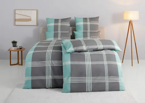 TOM TAILOR HOME Bettwäsche Ole, 2-teilig mit Reißverschluss in grau von TOM TAILOR HOME