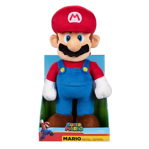 Nintendo SUPER MARIO 64456 - Jumbo Plüschfigur 50 cm, kuschelweich und ideal für kleine Mario-Fans ab 3 Jahren
