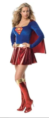 Rubie's Offizielles Supergirl einteiliges Erwachsenenkostüm für Damen, Übergröße Halloween