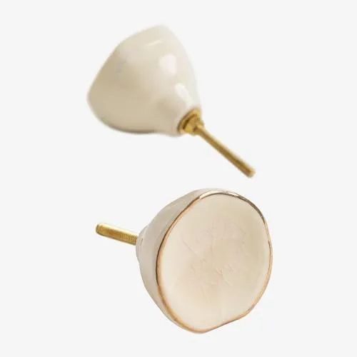 SKLUM 2er Set Knäufe aus Keramik Joey - in weiß von SKLUM