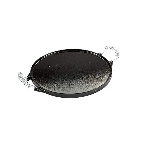 Grillplatte, Plancha 25cm aus Eisenguss emailliert