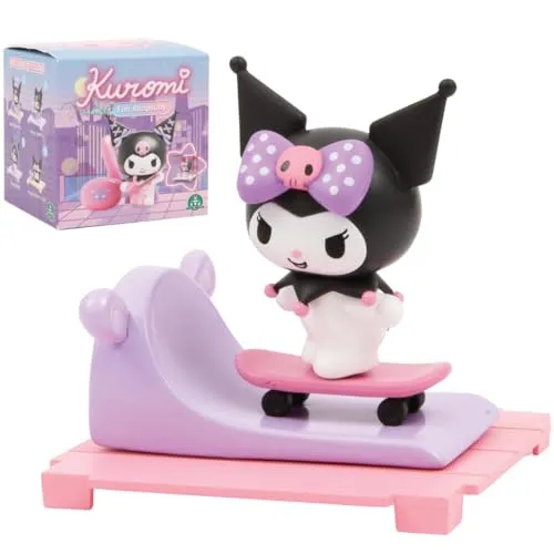 Hello Kitty, 1 Figur 6,5 cm und Zubehör in Einer transparenten Box, Serie Fun Rhapsody – Kuromi, zufälliges Modell, für Kinder ab 3 Jahren, HKT34