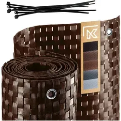 Kadax - Sichtschutz Für Balkon, Terrasse, Zaun, 0.9x3m, Hellbraun