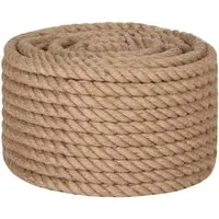 vidaXL Juteseil 100% Jute 20mm 100m in braun von vidaXL