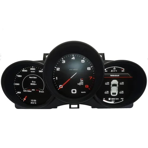Digital Tacho Kombiinstrument für Porsche Macan 2014 - 2023 - Instrumente & Tachoscheiben, hochwertiges LED-Display für präzise Fahrdaten und modernes Design.