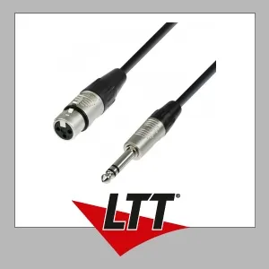 Adam Hall Cables K4 BFV 0060 Mikrofonkabel REAN XLR female auf 6,3 mm Klin