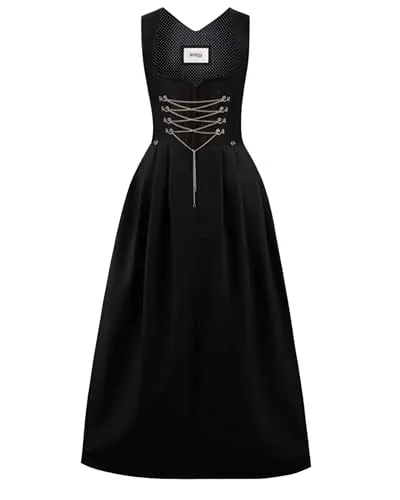 Stockerpoint Damen Amber Maxi Dirndl, schwarz, Größe 44 in schwarz von Stockerpoint
