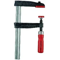 Schraubzwinge Temperguss 400x175mm - Hochwertige Schraubzwinge für präzises Fixieren von Werkstücken, mit Trapezgewindespindel für hohe Spannkraft und beweglicher Druckplatte für unregelmäßige Oberflächen. Ideal für Holz- und Metallbearbeitung.