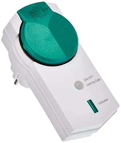 Hama Funksteckdose Outdoor (Erweiterung zum Set, 3500 Watt, 30 m Reichweite, Spritzwasserschutz, mit Kindersicherung) weiß