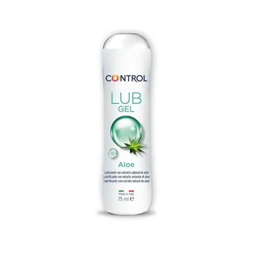 Control Aloe Intim-Gleitgel auf Wasserbasis mit Aloe und Jasmin-Aroma, Made in Italy, 75 ml