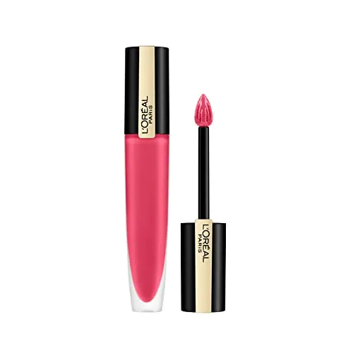L'Oréal Paris Rouge Signature 128 I Decide, leichter und hochpigmentierter Ink-Lippenstift mit matte Finish, 7ml
