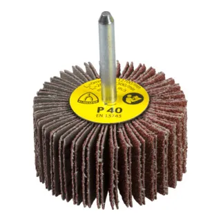 Klingspor Kleinschleifmop KM 613 Ø60 - Vielseitiger Lamellenschleifer für Holz und Metall - Zubehör für Elektrowerkzeug, ideal für schwer zugängliche Stellen und komplexe Formen mit kühlem Schliff und gleichmäßiger Abtragsleistung.