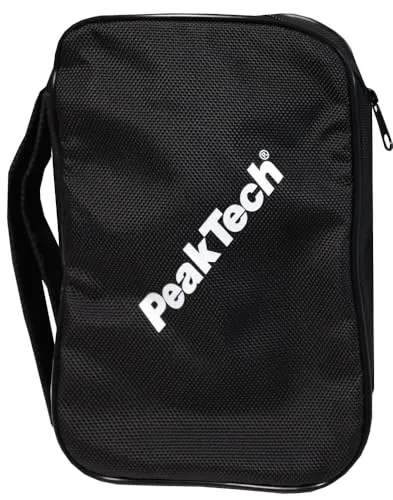 PeakTech Universal-Bereitschaftstasche aus stabilem Stoff mit Tragegriff und Reißverschluss, 150 x 230 x 70 mm, 1 Stück, Tasche 5