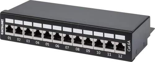 INT 720915 - Patchpanel, 12-Port, Cat.6a