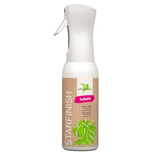 Bense & Eicke StarFinish parfümfrei 500ml, Mähnen- und Fellglanzspray für Pferde, Staub- und schmutzabweisend, silikonhaltiges Pflegespray für leicht kämmbares Langhaar