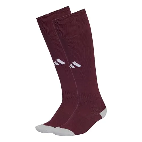 adidas Unisex Milano 23 Socks, team maroon 2/white, 48-51 in rot von adidas