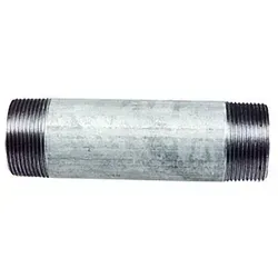 Temperguss Fitting verzinkt Rohrdoppelnippel 1/2