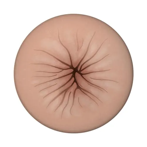 Anus Magnet rund mit Flaschenöffner mit Rosette lustiger Magnet rund mit Flaschenöffner mit Popo-Loch für den Kühlschrank zum Befestigen von Fotos vom Ex-Freund und Postkarten