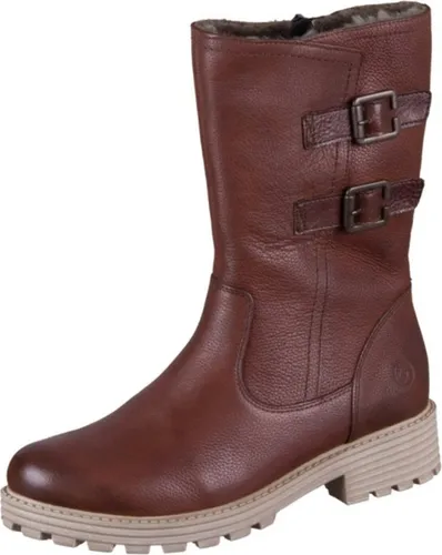 Remonte Klassische Stiefel D0W76-24 Damen 39 EU Braun - Wanderschuhe mit Lammfellfutter für warme Füße, rutschhemmender Profilsohle und stylischen Zierschnallen, ideal für kalte Tage.