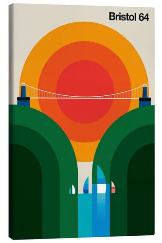 Posterlounge Wandbild Bristol 64, Bo Lundberg, erhältlich als Poster, Leinwandbild, Wandsticker oder Acrylglasbild