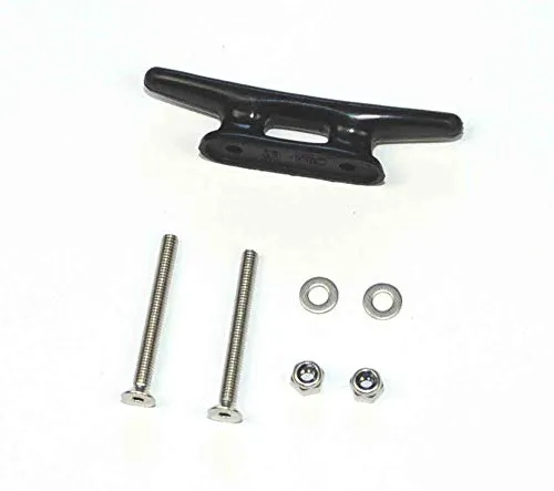 New Marine Nylonklampe inkl. V4A-Schrauben (Schwarz, 75mm)