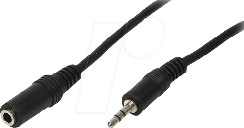 LOGILINK CA1054 - Audio Kabel, 3,5 mm 3-Pin Klinkenstecker auf Kupplung, 3 m