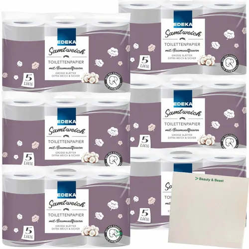 Edeka Samtweich Toilettenpapier mit Baumwollfasern