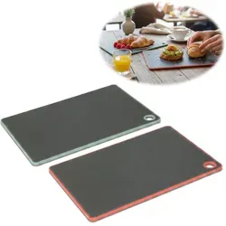 LS-LebenStil 6x Kunststoff Essbrettchen 23x16cm 6 ́er Set Grau Rutschfest Frühstücksbrettchen Frühstücksbrett Küchenbrett Essbrett Brettchen - Grau