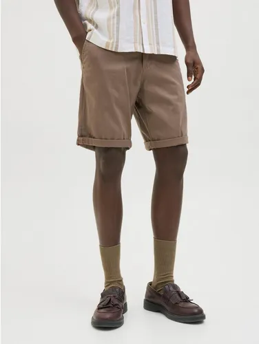Jack & Jones Chinoshorts JPSTBOWIE JJSHORTS S mit Aufschlag in braun von Jack & Jones