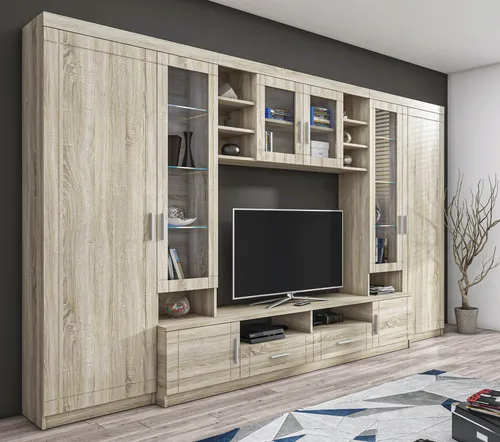 AX LIVING Parisca Klassische Wohnwand