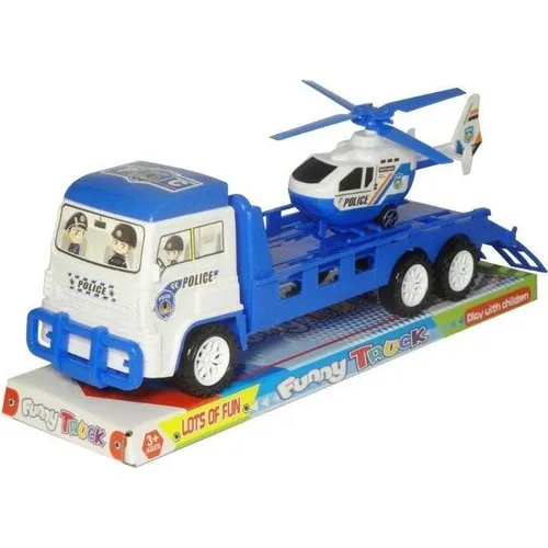 Swede Polizeilastwagen mit Anhänger und Hubschrauber (56586563)