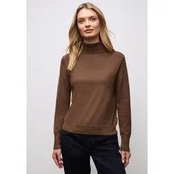 Street One Damen 3015549 Rollkragen Pullover - Hazelnut Brown, Größe 36 - Eleganter Rollkragenpullover aus angenehm weichem Viskosemix, perfekt für kühle Tage. Ideal für stilvolle Outfits im Alltag.