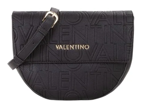 Valentino Bags Damen Umhängetasche Pansy nero - Umhängetasche mit verstellbarem, abnehmbarem Schultergurt, ideal für stilvolle Auftritte. Praktisches Hauptfach mit Magnetverschluss und zusätzliches Reißverschlussfach.