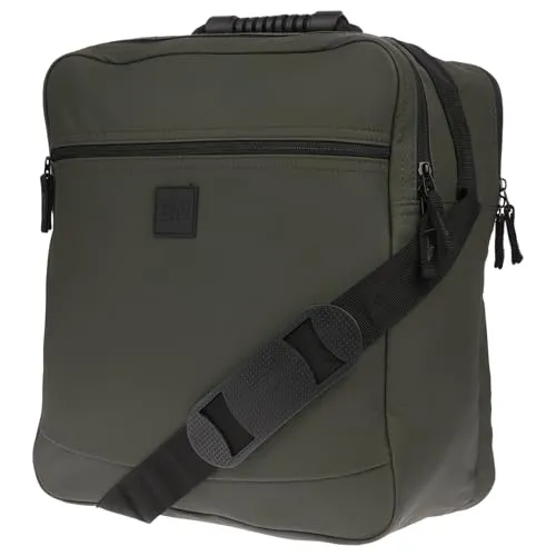Christian Wippermann Arbeitstasche Herren Hochformat - Große Umhängetasche 30x34x16 cm, 490g Leicht - Wasserabweisend Polyester - Verstellbarer Gurt bis 140 cm, Für DIN-A4 - Strapazierfähig Olive