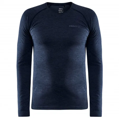 Craft - Core Dry Active Comfort L/S - Kunstfaserunterwäsche Gr XXL blau - Funktionsunterwäsche für Wintersport, aus weicher Kunstfaser mit Stretch für optimalen Komfort, Farbe: Blau, Gr: XXL. Ideal für Ski und Outdoor-Aktivitäten!