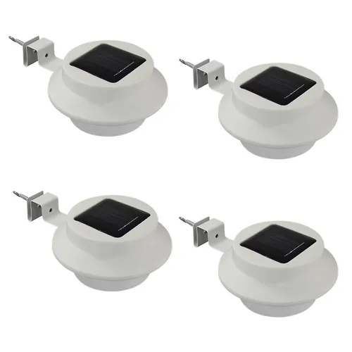 HAC24 LED Dachrinnenleuchte – 4x Solarlampe für Dachrinnen
