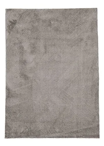 carpetfine Hochflorteppich Silky Beige Flauschig weicher Langflor Shaggy Teppich 60x90 cm für Wohnzimmer, Schlafzimmer & Kinderzimmer