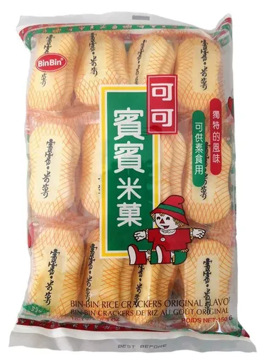 [150g] BIN BIN Reiscracker original / Rice Crackers Original Flavor