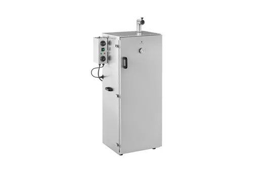 Royal Catering Räucherofen RC-FS1300 - 147 L mit 8 Rosten - Professioneller Räucherofen für Kalt-, Warm- und Heißräuchern, ideal für Gastronomiebetriebe. Mit Timerfunktion und einstellbarer Temperatur von 0 - 135 °C für perfekte Räucherergebnisse.