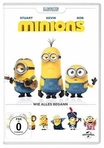 Minions - Der Film - Lustige Abenteuer der Minions, ideal für die ganze Familie. Erleben Sie die chaotischen, gelben Figuren in dieser unterhaltsamen DVD! Perfekt für einen Filmabend.