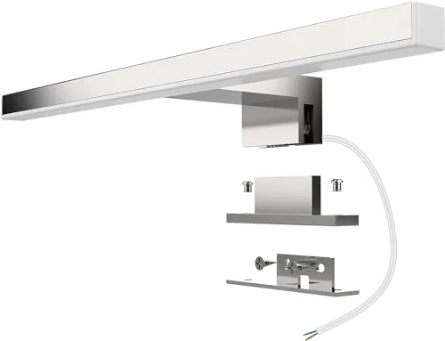 Aogled Led Spiegelleuchte Badezimmer 5W 400LM 30cm 230V Neutralweiß 4000K,3-in-1 Klasse II Spiegellampe Bad,Kein Flimmern,Nicht Dimmbare Badleuchte Wandbeleuchtung 300mm