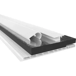 HEXIM PVC Rollladenkastendeckel Komplettset – Effektive Wärmedämmung - Fensterläden – PVC Rollladenkastendeckel Set mit Hochwertigem Isolierschaum für optimale Dämmung, Schutz vor Witterung und einfache Montage.