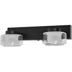 LEDVANCE ORBIS Flame Wand- und Deckenleuchte, schwarz, 11W - Lampen mit einstellbarer Farbtemperatur (3000K/4000K), langlebig mit bis zu 30.000 h, ideal für Wohnräume und Badezimmer dank IP44 Schutz.