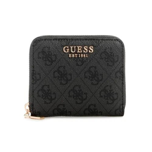 Guess Damen Portemonnaie LAUREL SLG Schwarz Kunstleder in schwarz von GUESS