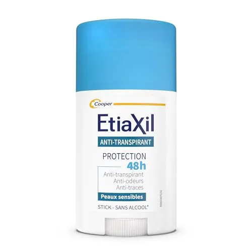 ETIAXIL - Anti-Transpirant – moderates Schwitzen – 48-Stunden-Schutz – Achseln – geeignet für empfindliche Haut – Stick – 40 ml