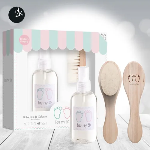 Eau my Baby Geschenkset mit Eau de Cologne und Haarbürste von Airval