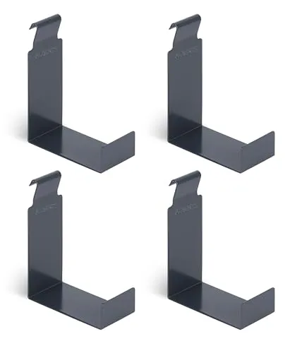 Alberts Dekorhaken für Doppelstabmatten L, anthrazit - Stütze für Doppelstabmatten, aus verzinktem Stahl und langlebig, ideal um Ihren Zaun stilvoll zu verschönern.