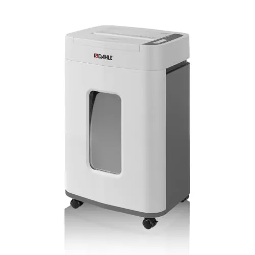 DAHLE ShredMATIC 150 Aktenvernichter - Leiser Partikelschnitt P-4 für bis zu 150 Blatt - Aktenvernichter mit Partikelschnitt P-4, 4 x 12 mm, ideal für Home-Office. Zerkleinert Dokumente und Kreditkarten geräuscharm und sicher.